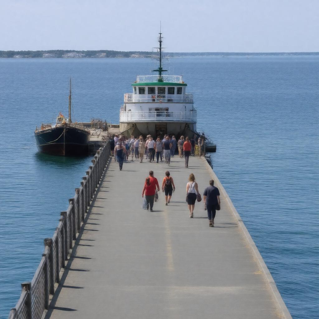 AI-created image of MacMillan Pier