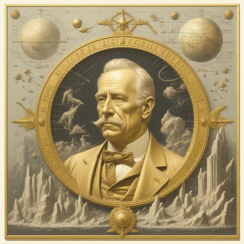 Click to view larger image AI-created image of Macelwane Medal