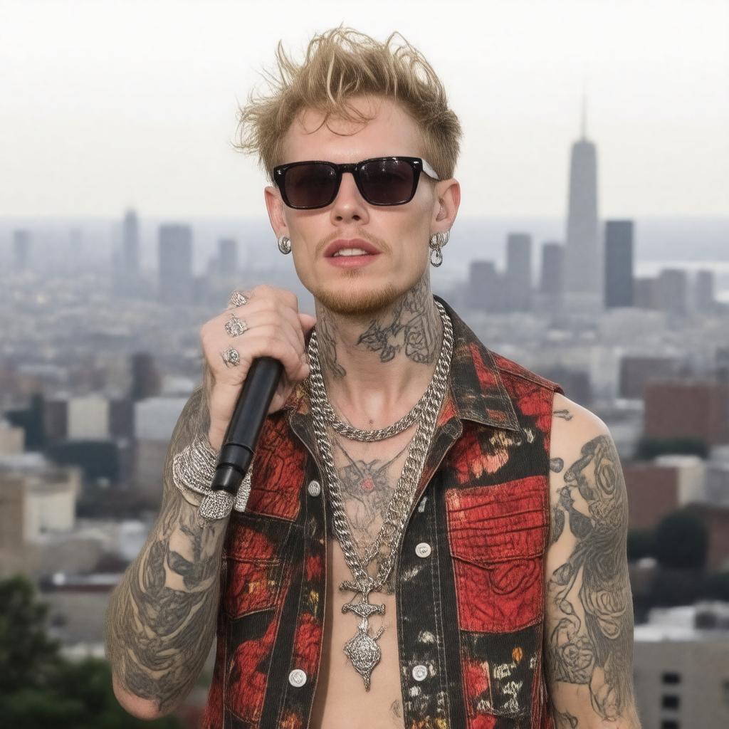 AI-created image of Machine Gun Kelly