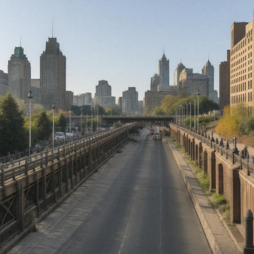 AI-created image of Mackenzie King Bridge