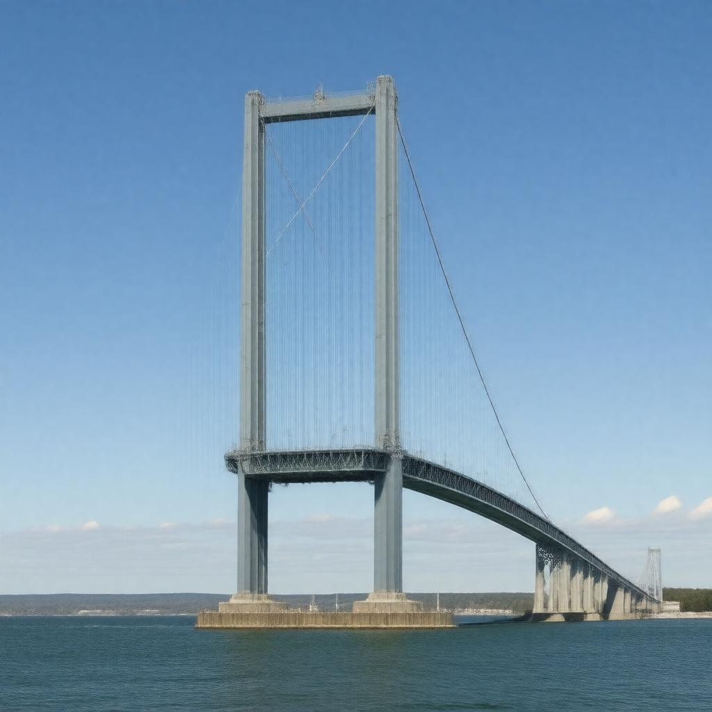 AI-created image of Mackinac Bridge