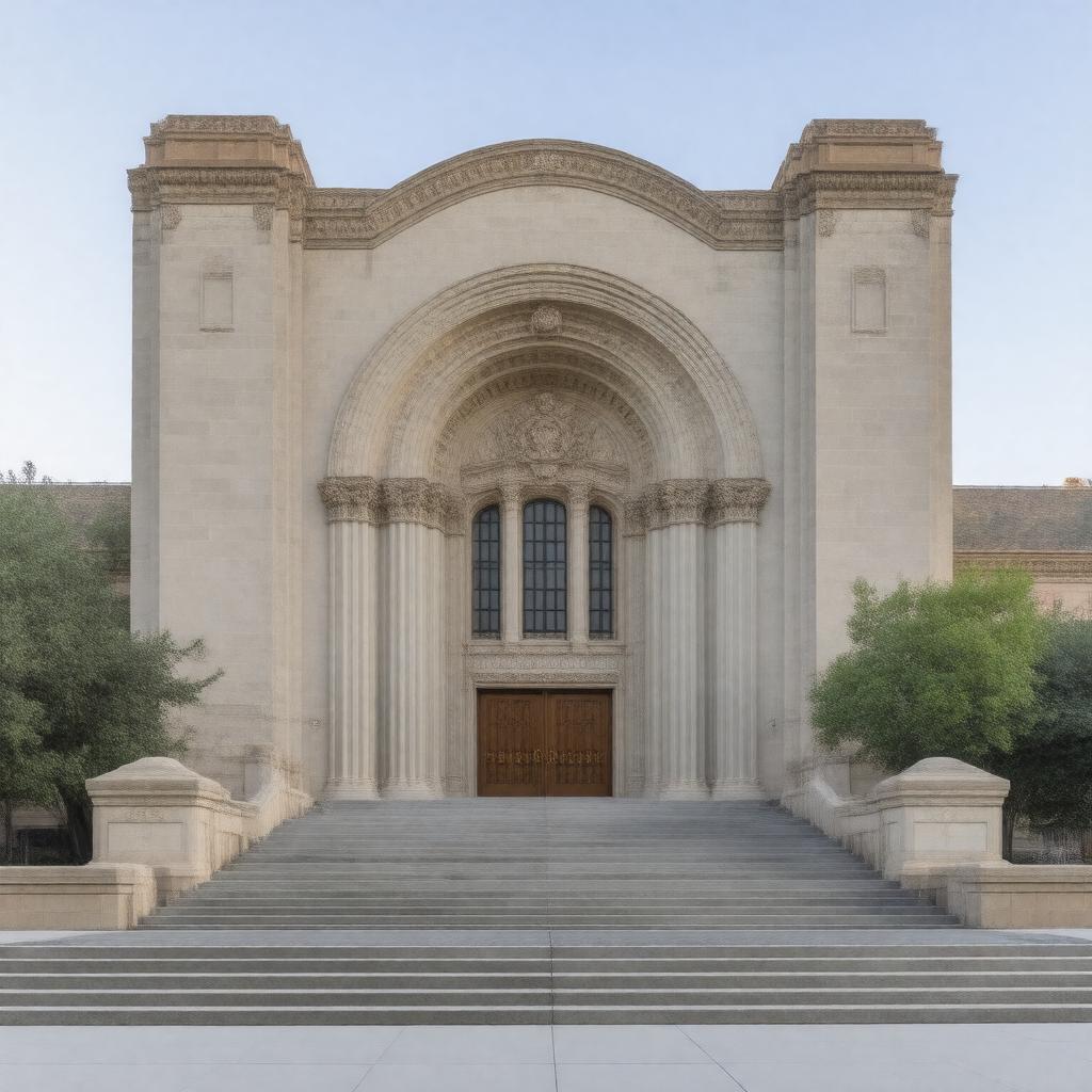 Click to view larger image AI-created image of Macky Auditorium