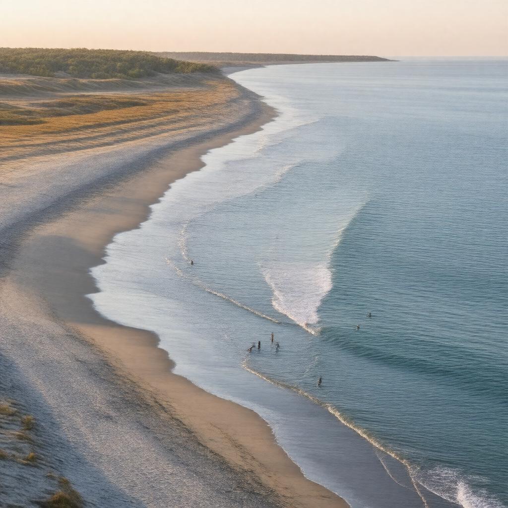 Click to view larger image AI-created image of Madaket Beach