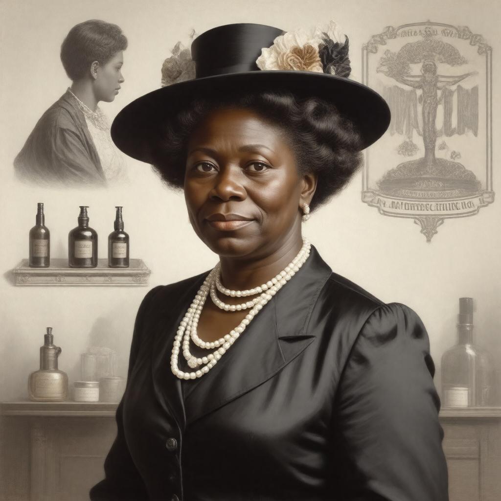 AI-created image of Madam C. J. Walker