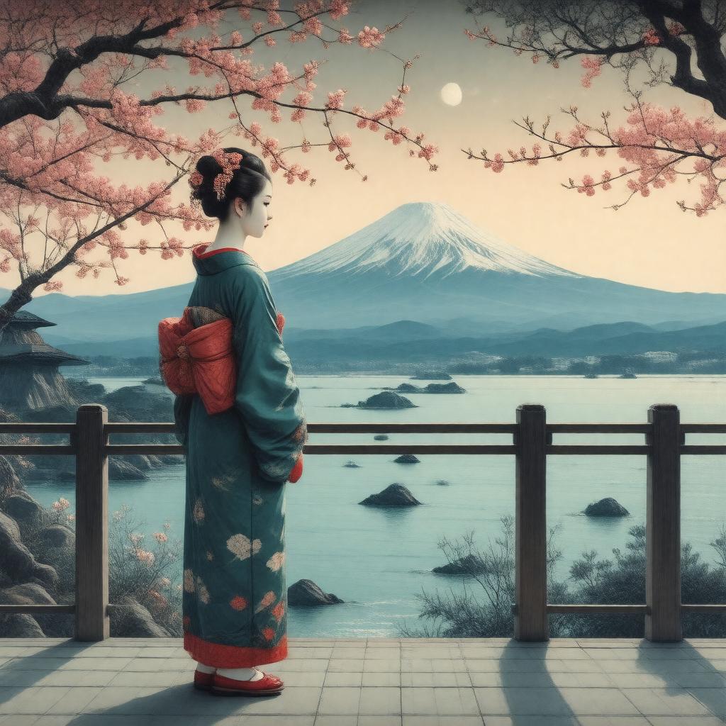 AI-created image of Madame Butterfly