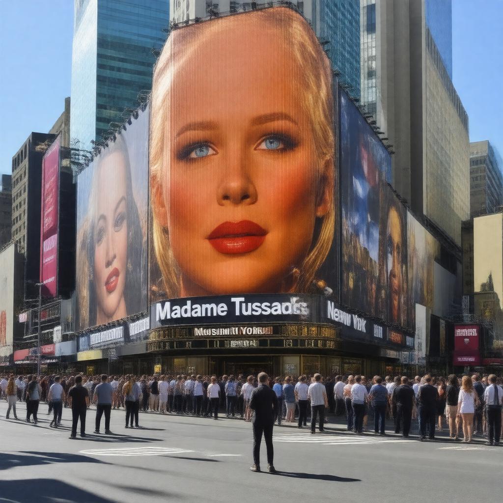 AI-created image of Madame Tussauds New York