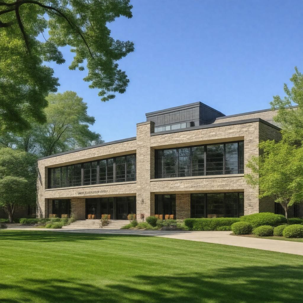 Click to view larger image AI-created image of Maddock Alumni Center