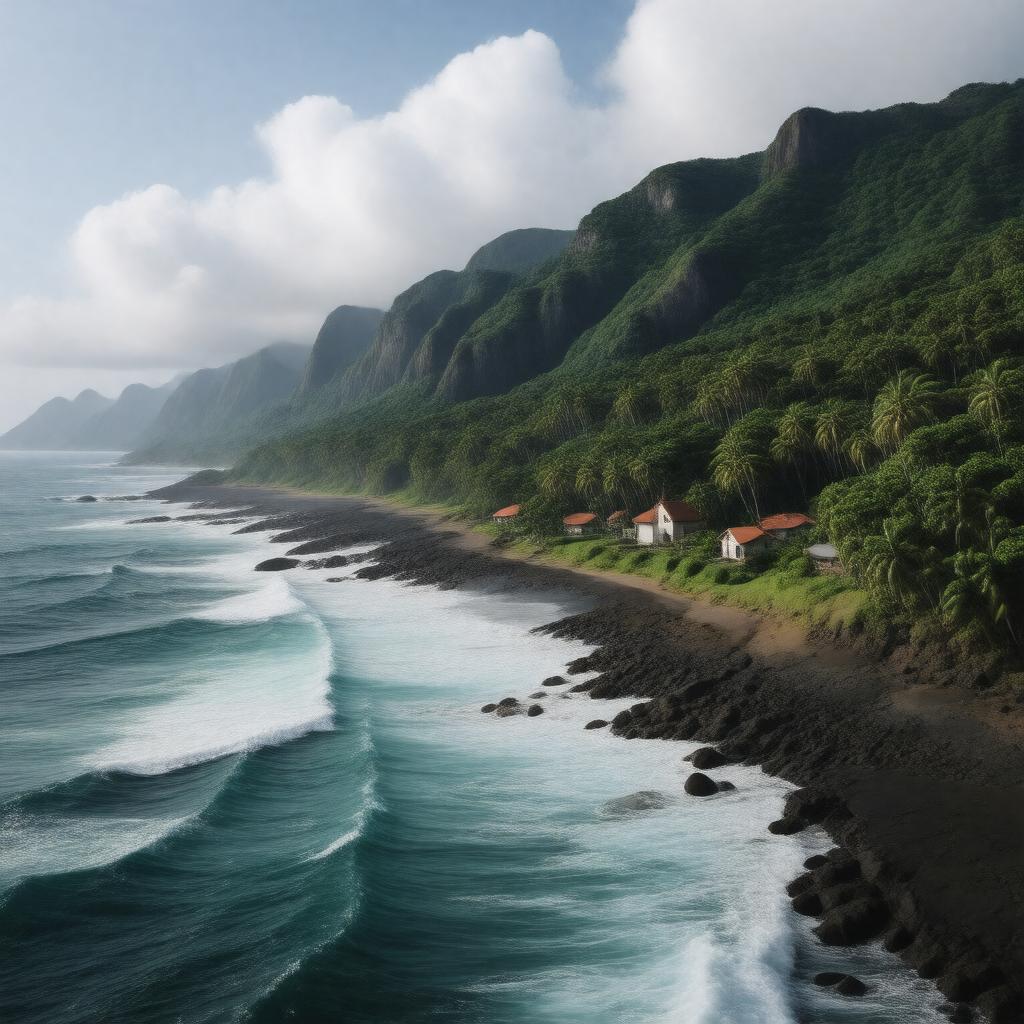 AI-created image of Madeira Island