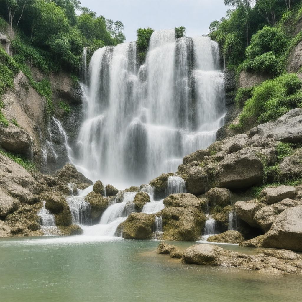 AI-created image of Madhabkunda Waterfall