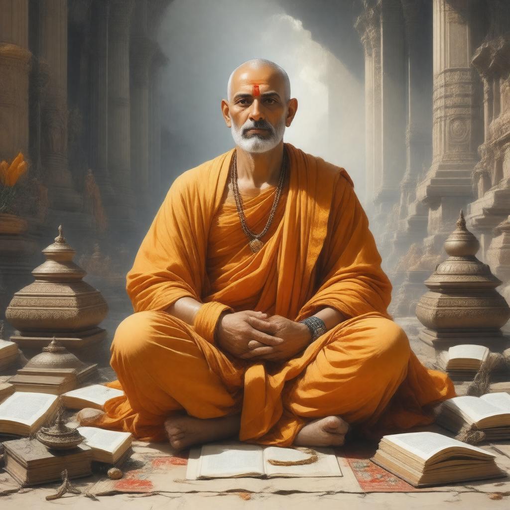 AI-created image of Madhvacharya