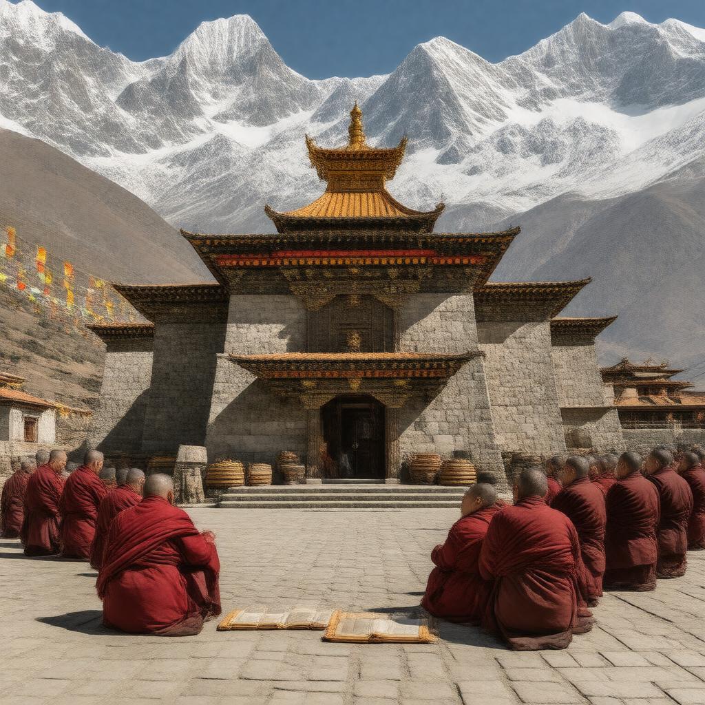 AI-created image of Madhyamaka school of Mahayana Buddhism
