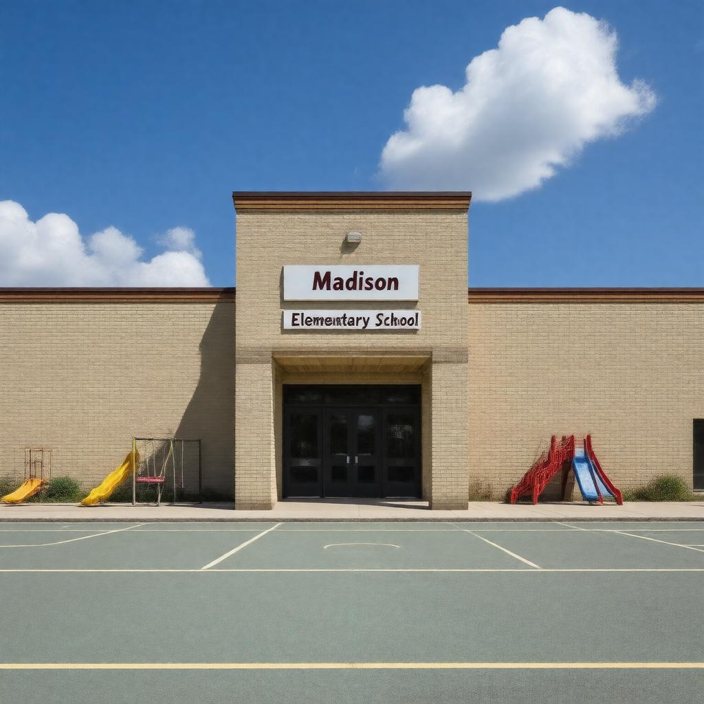 Click to view larger image AI-created image of Madison Elementary School