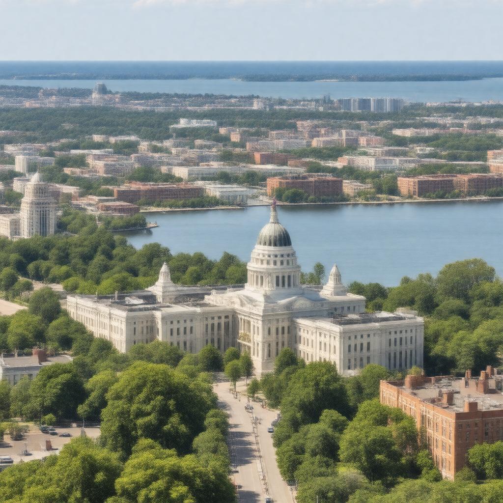 AI-created image of Madison, Wisconsin, United States