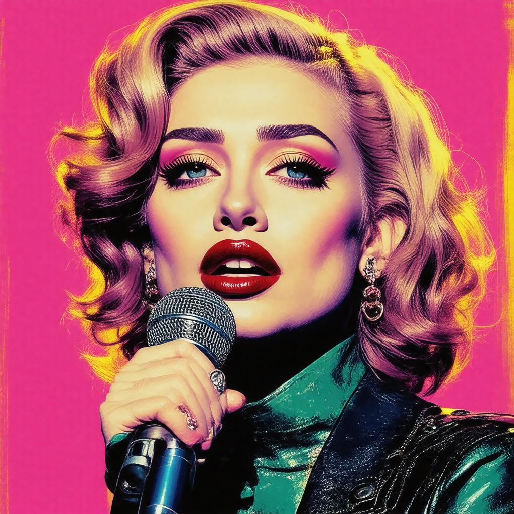 AI-created image of Madonna