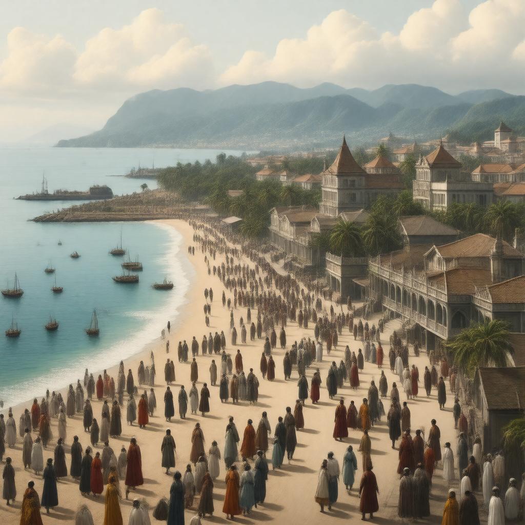 AI-created image of Madras, British India