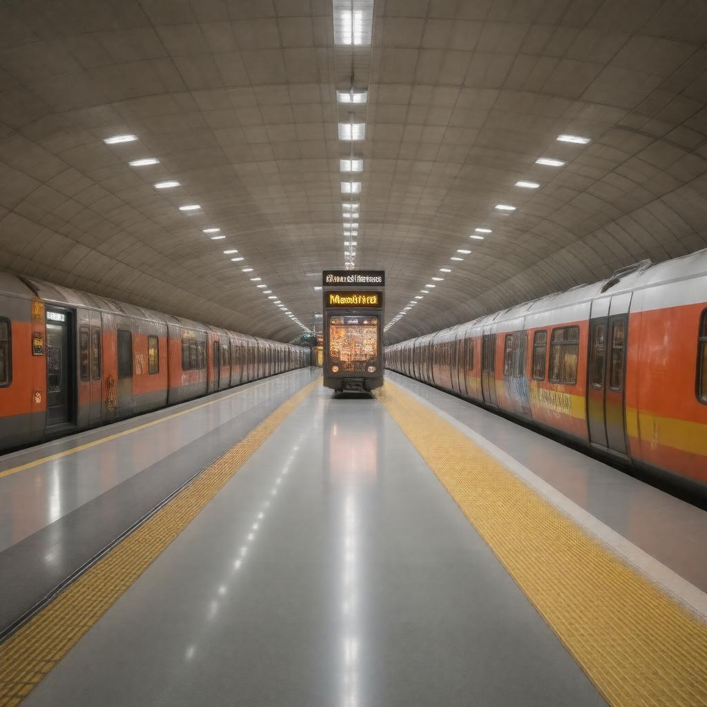 AI-created image of Madrid Metro