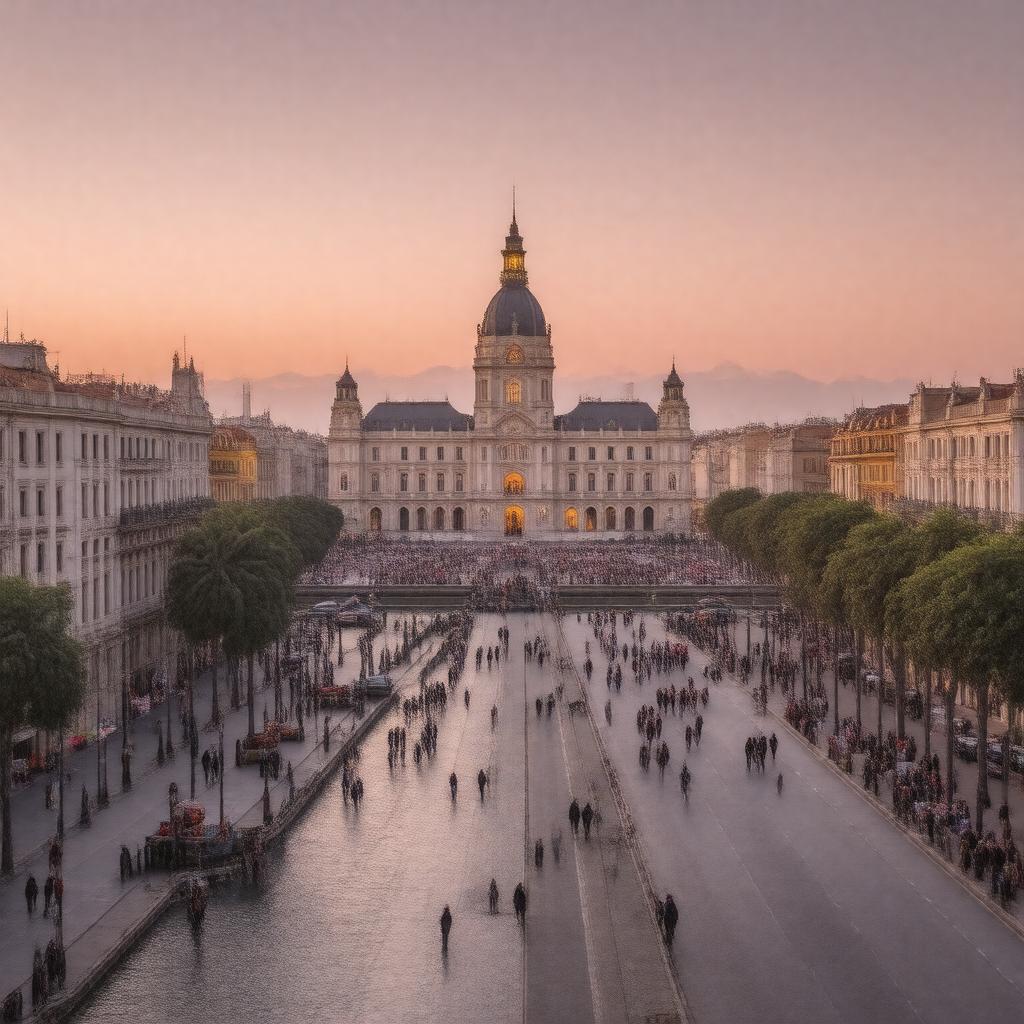 AI-created image of Madrid, Spain
