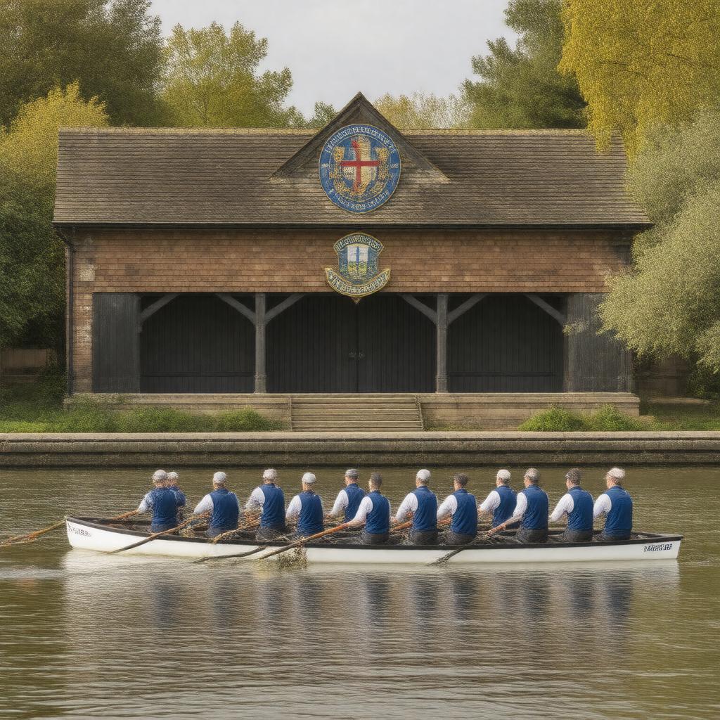 AI-created image of Magdalen College Boat Club