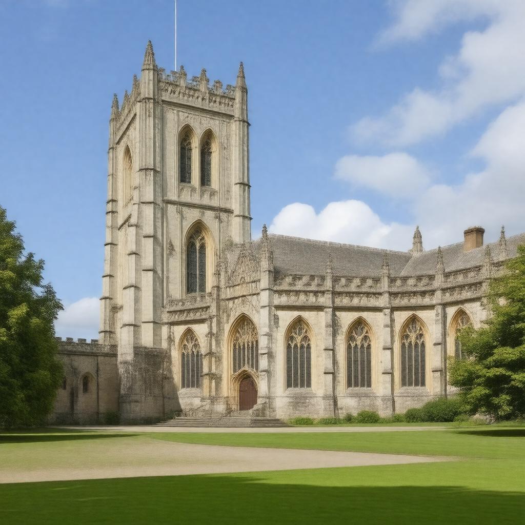 AI-created image of Magdalen College Chapel