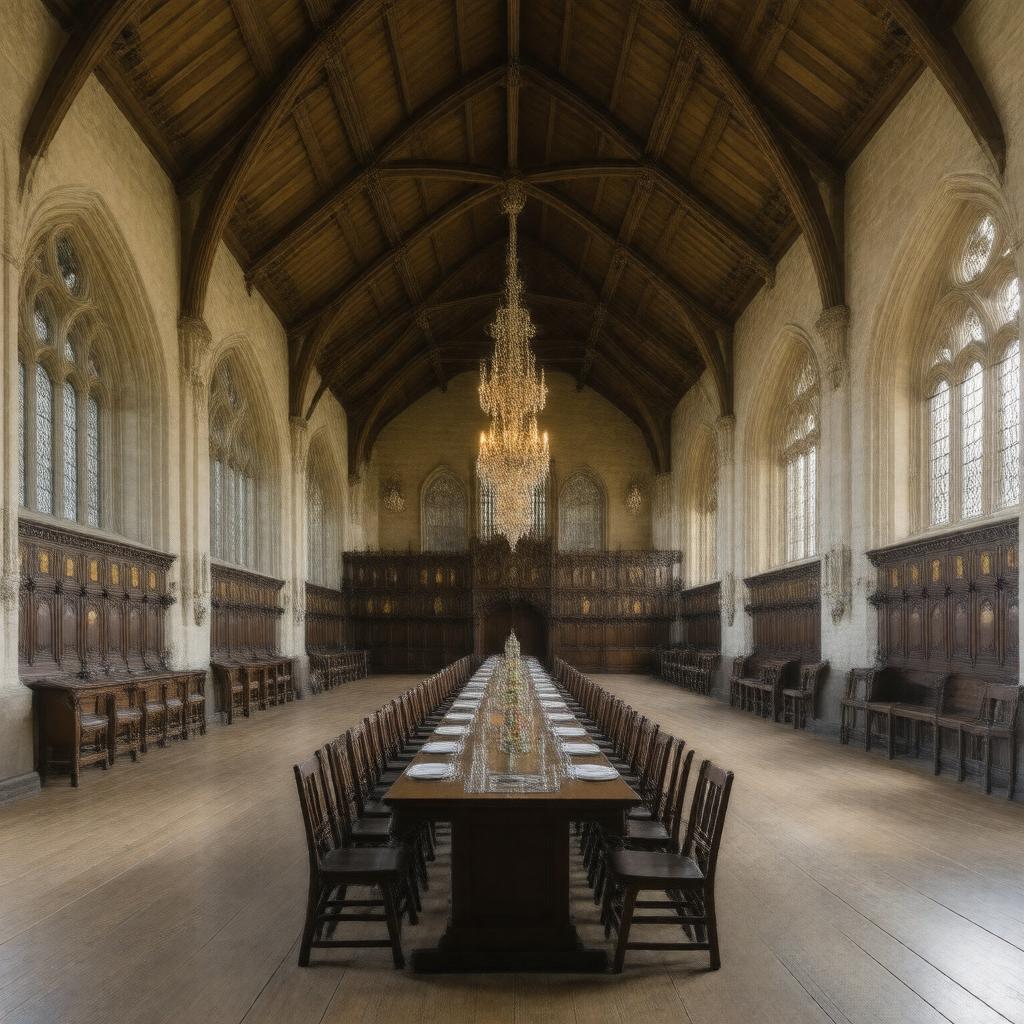 AI-created image of Magdalen College Dining Hall