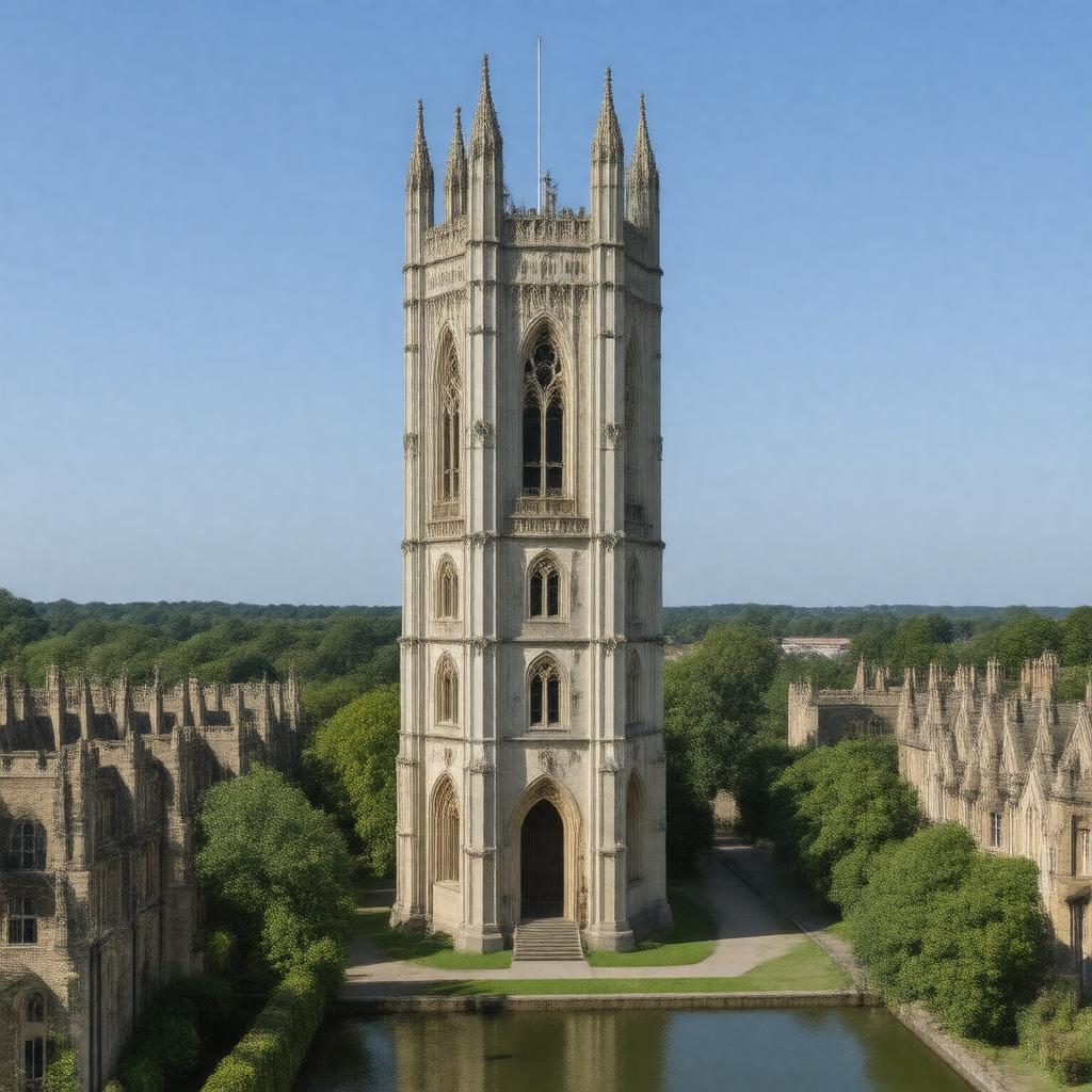 AI-created image of Magdalen Tower