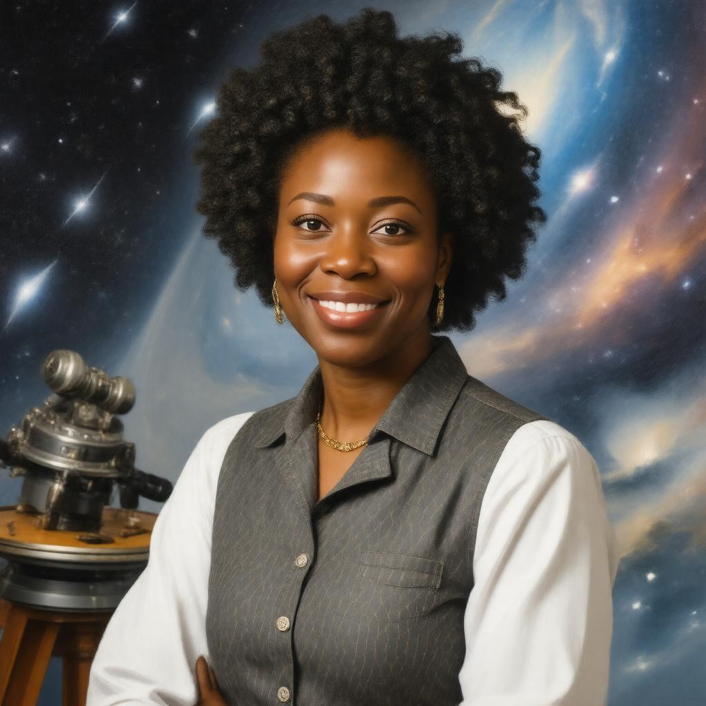 AI-created image of Maggie Aderin-Pocock