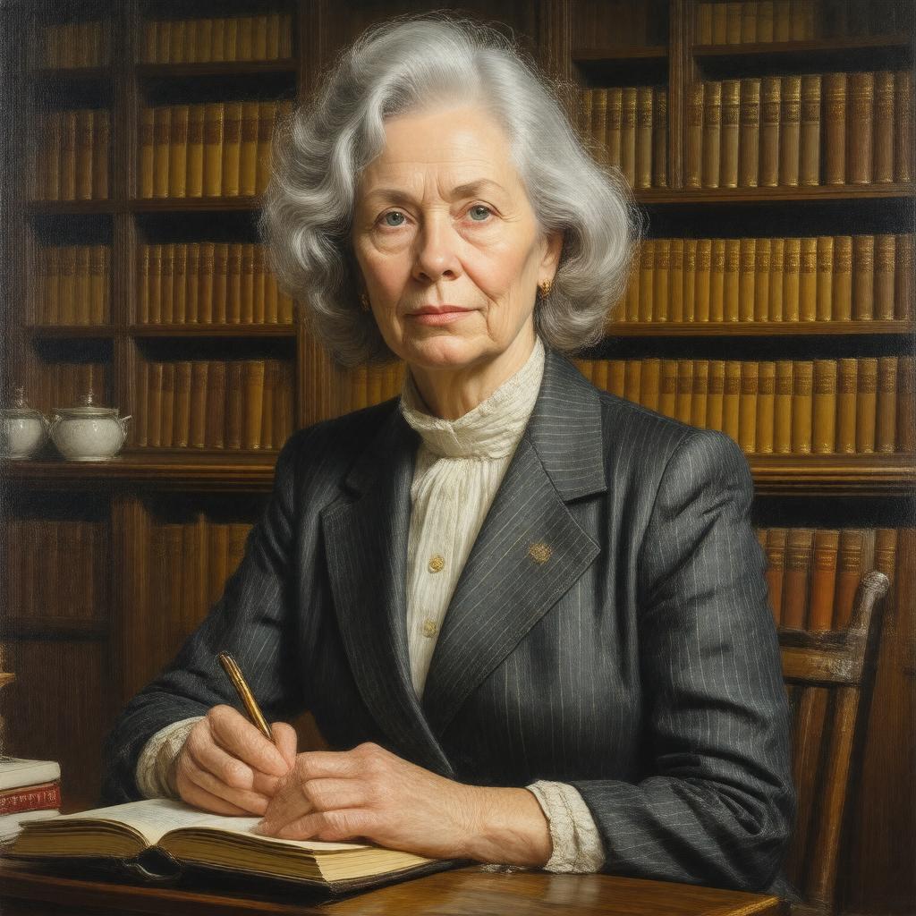 AI-created image of Maggie Gee