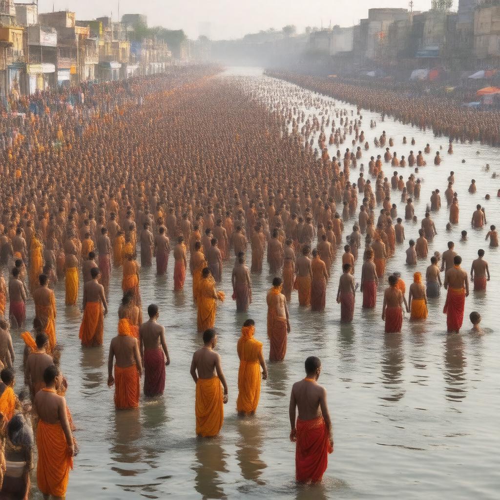 AI-created image of Magh Mela