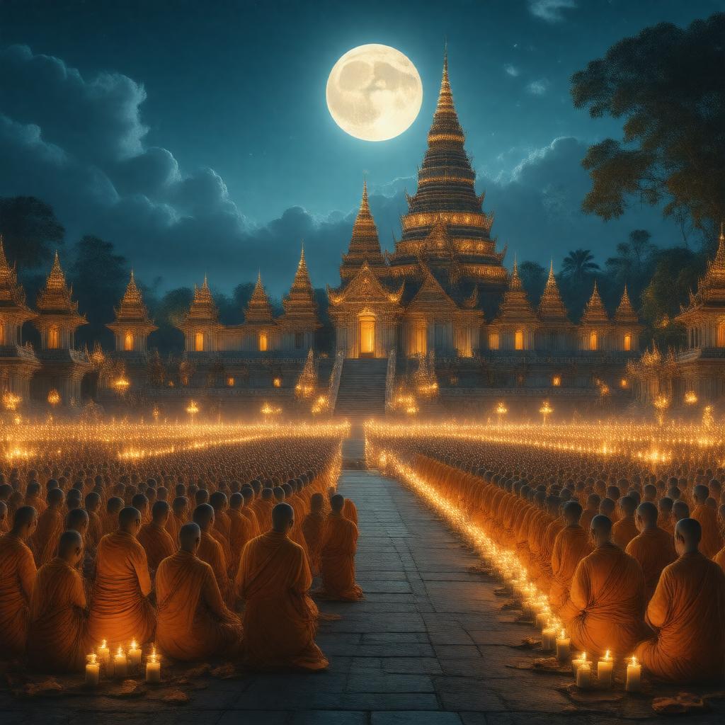 AI-created image of Magha Puja