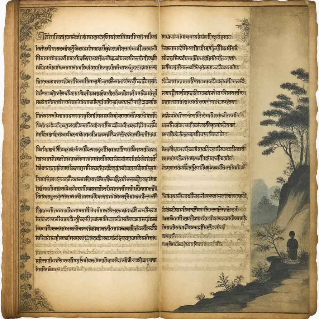 AI-created image of Mahāyānaśatakam