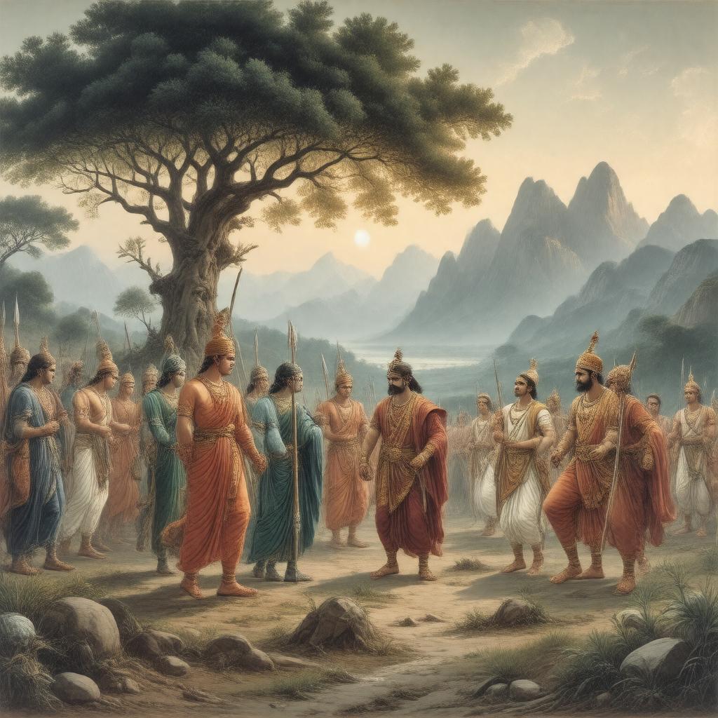 AI-created image of Mahabharata