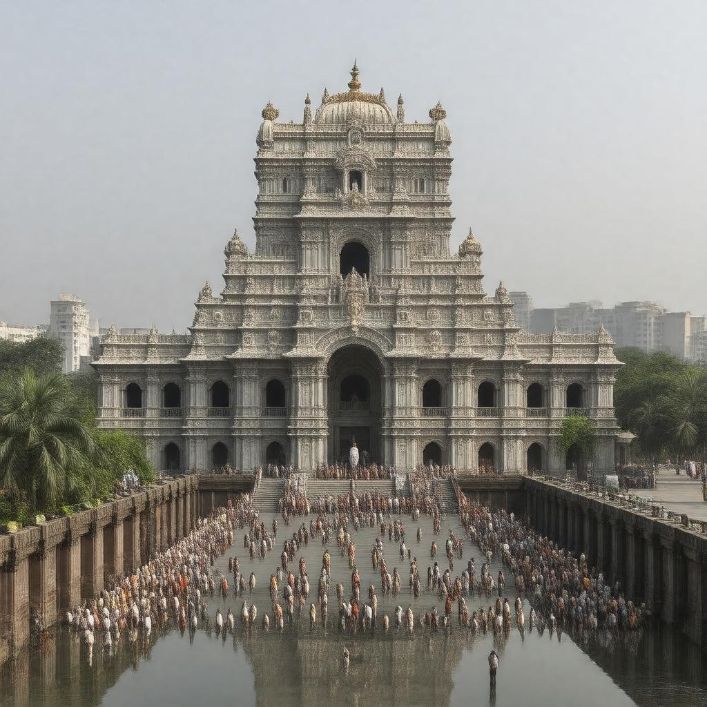 AI-created image of Mahalakshmi Temple, Mumbai