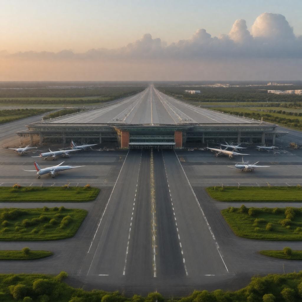 AI-created image of Maharishi Valmiki International Airport