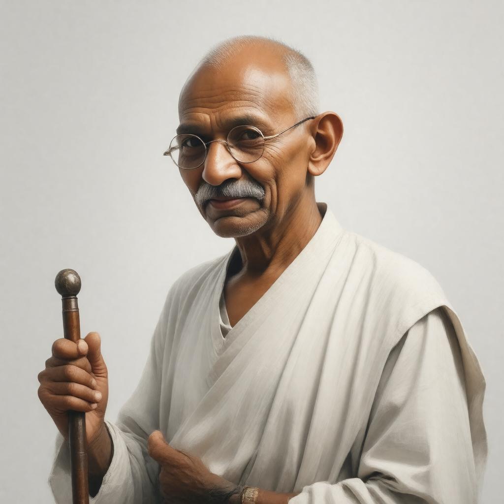 AI-created image of Mahatma Gandhi
