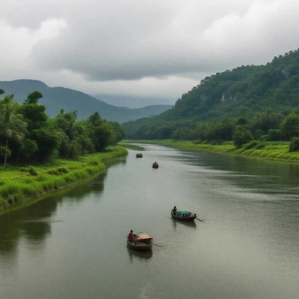 AI-created image of Mahaweli River