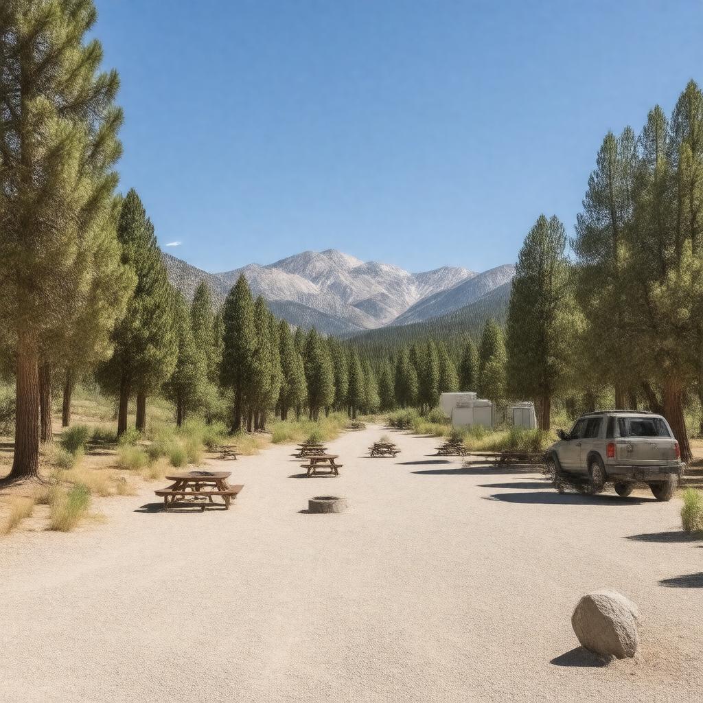AI-created image of Mahogany Flat Campground