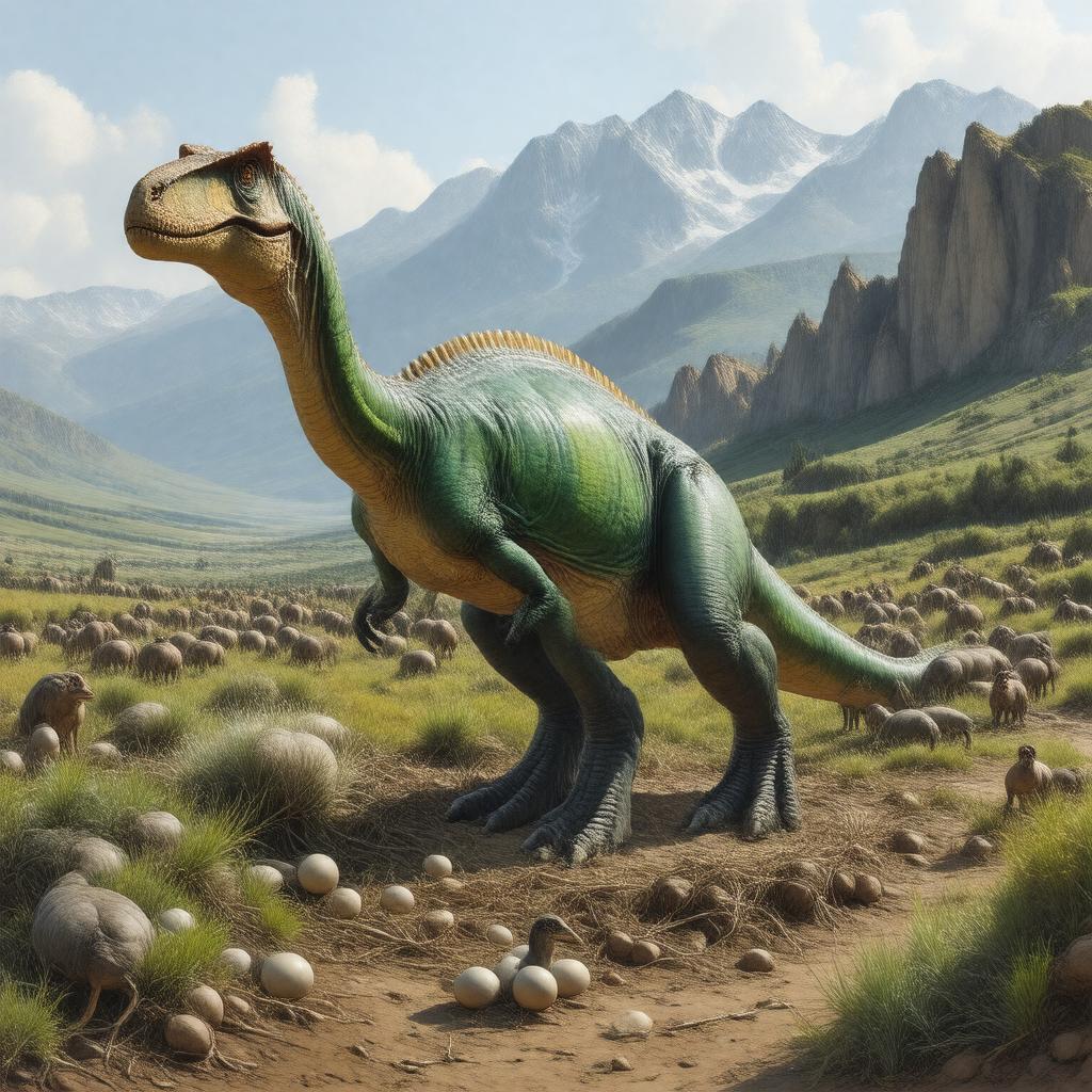 AI-created image of Maiasaura