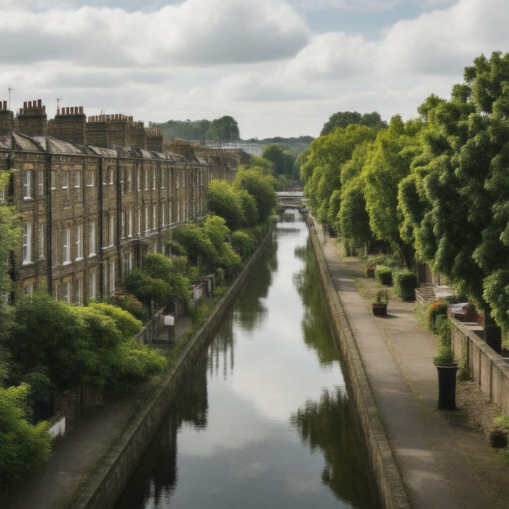 AI-created image of Maida Vale, London, England