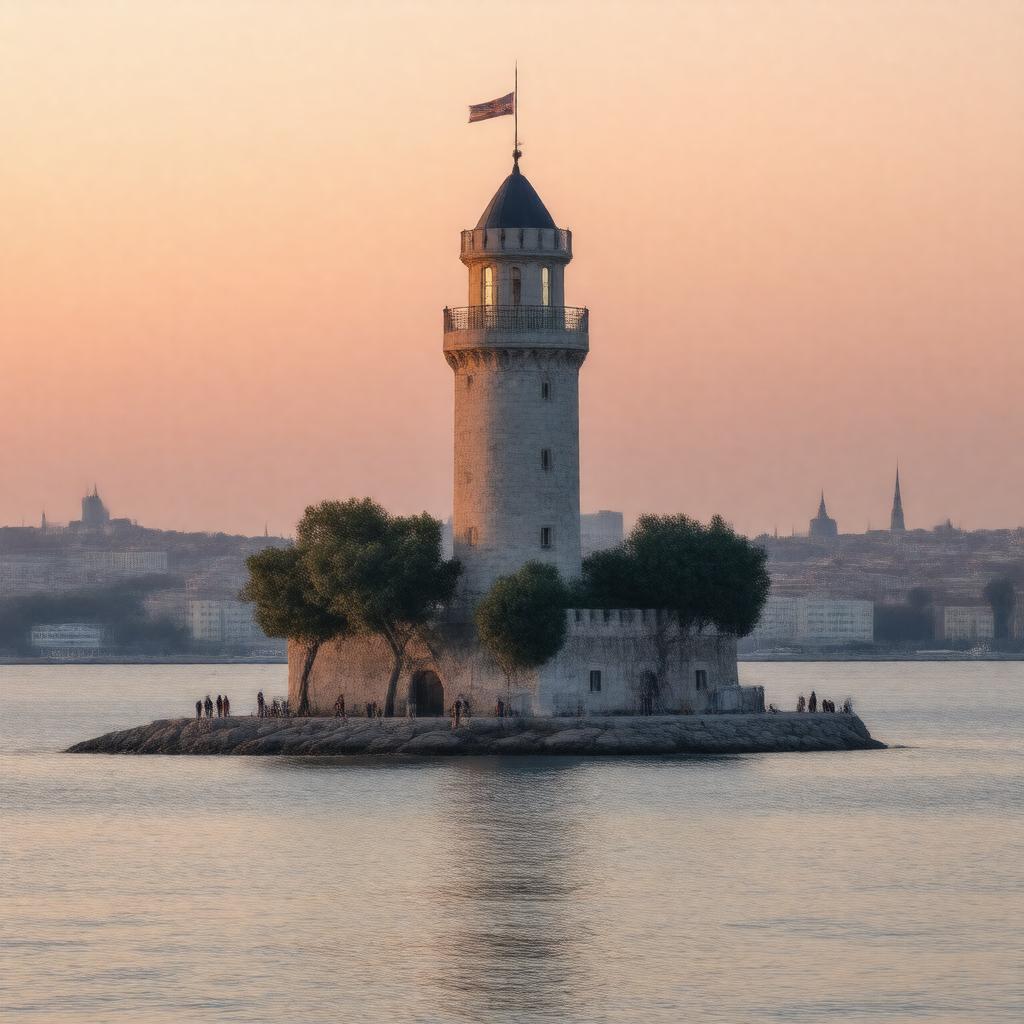 Click to view larger image AI-created image of Maiden's Tower