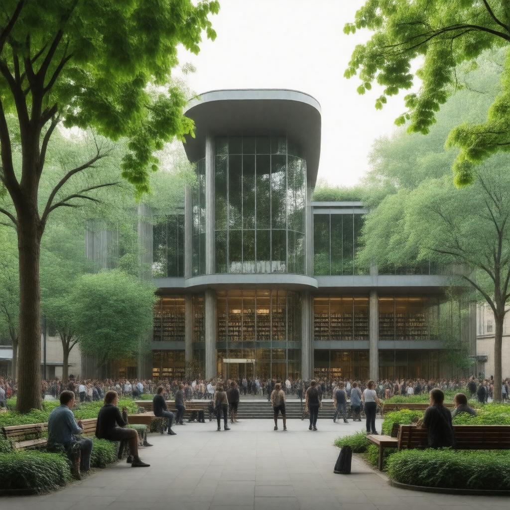 Click to view larger image AI-created image of Main Library (Oxford Road)