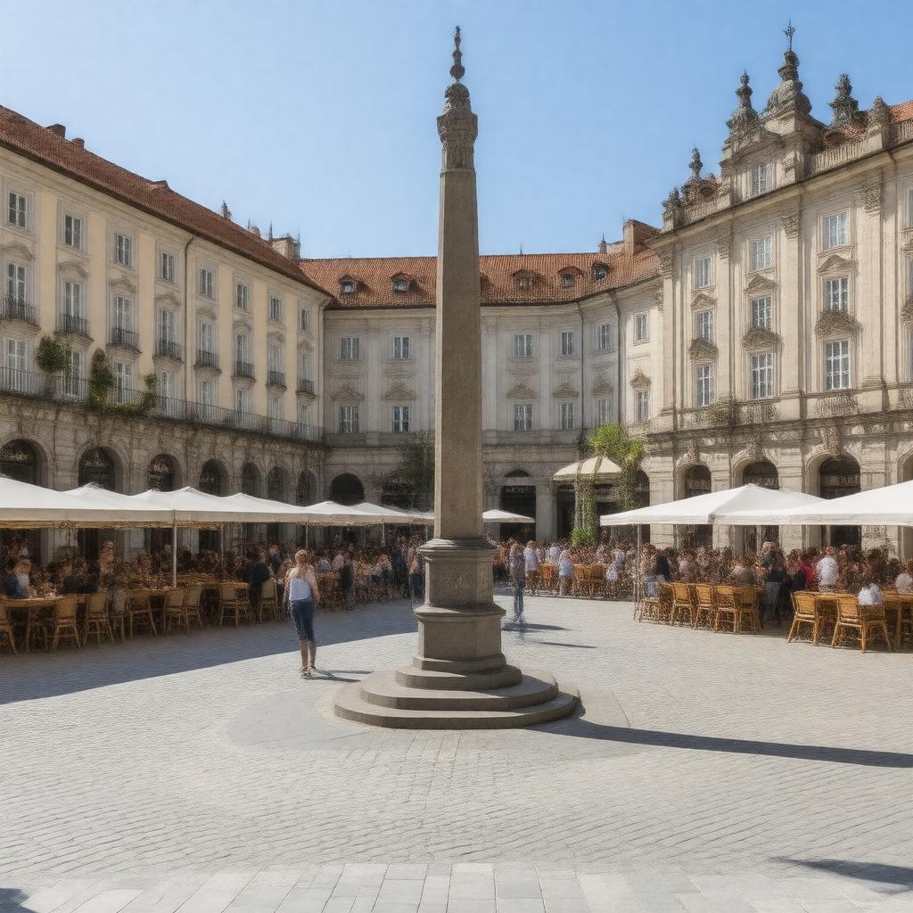 AI-created image of Main Square (Glavni trg)