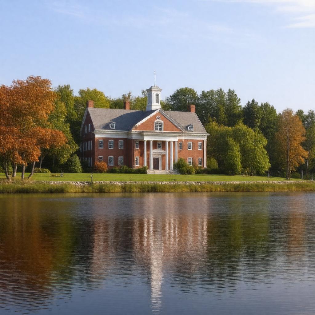 Click to view larger image AI-created image of Maine Literary and Theological Institution
