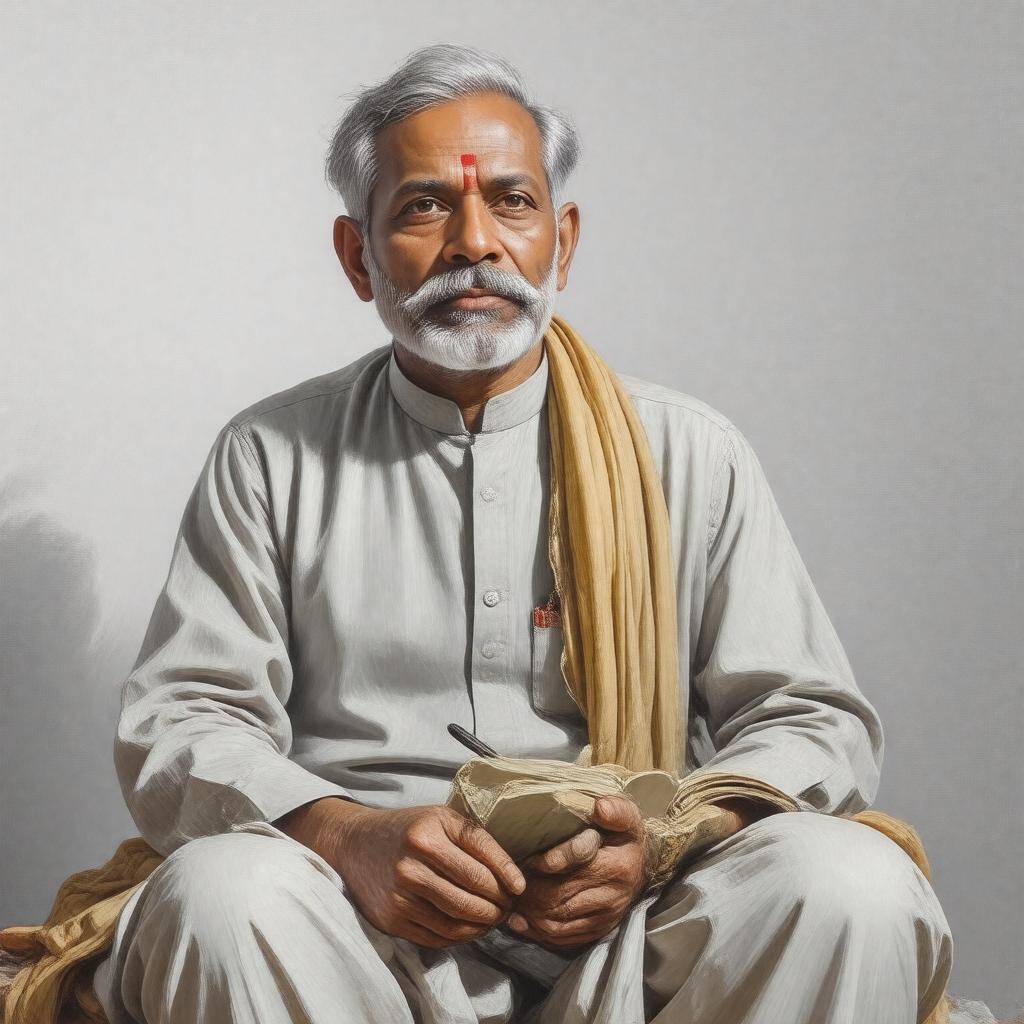 AI-created image of Maithili Sharan Gupt