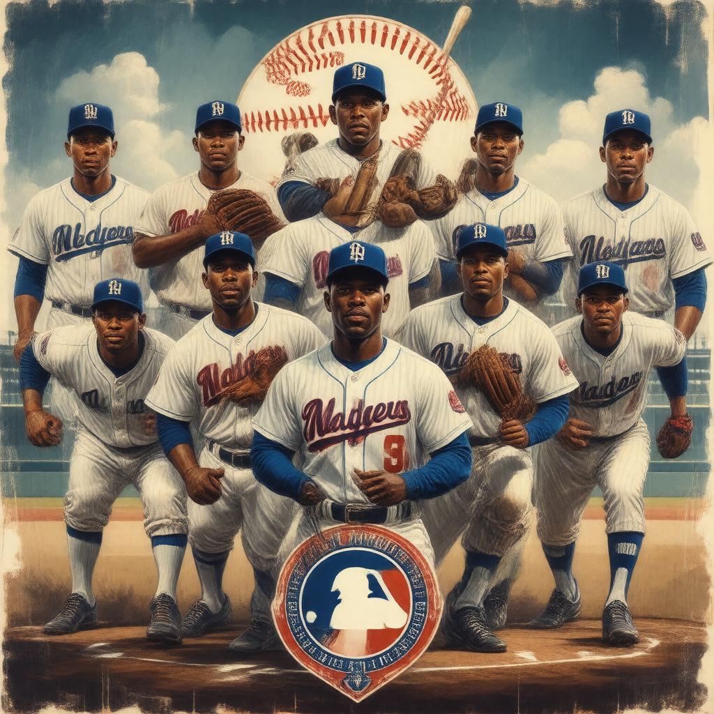 AI-created image of Major League Baseball All-Century Team