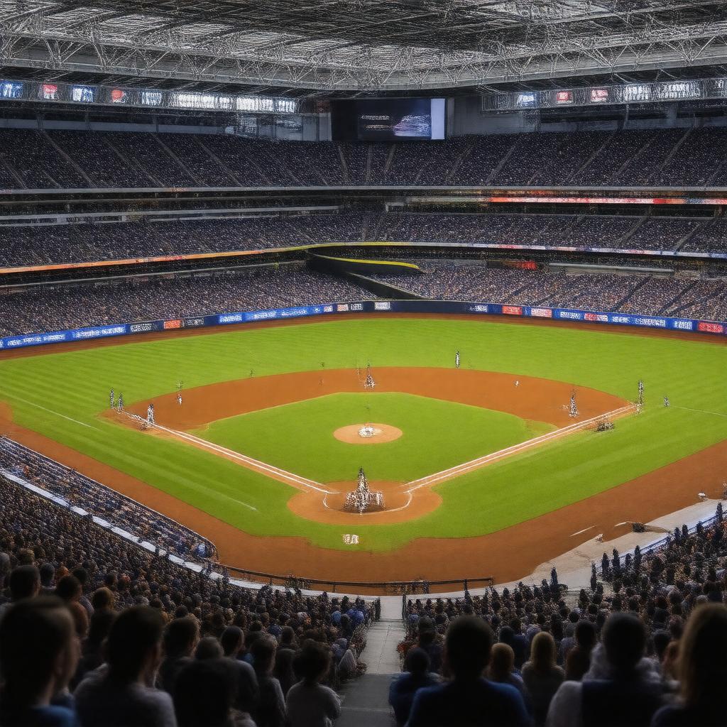 Click to view larger image AI-created image of Major League Baseball London Series