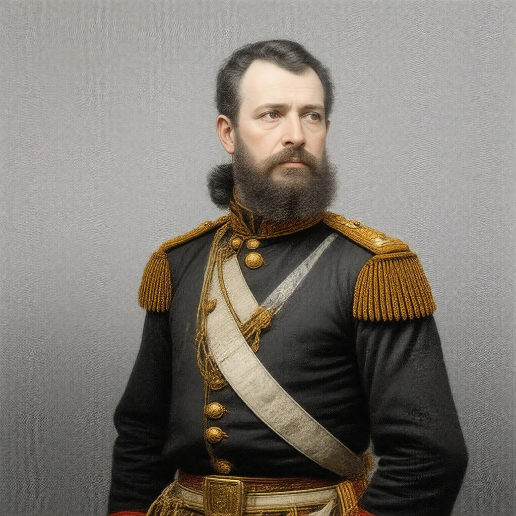 AI-created image of Major Sergius Saranoff