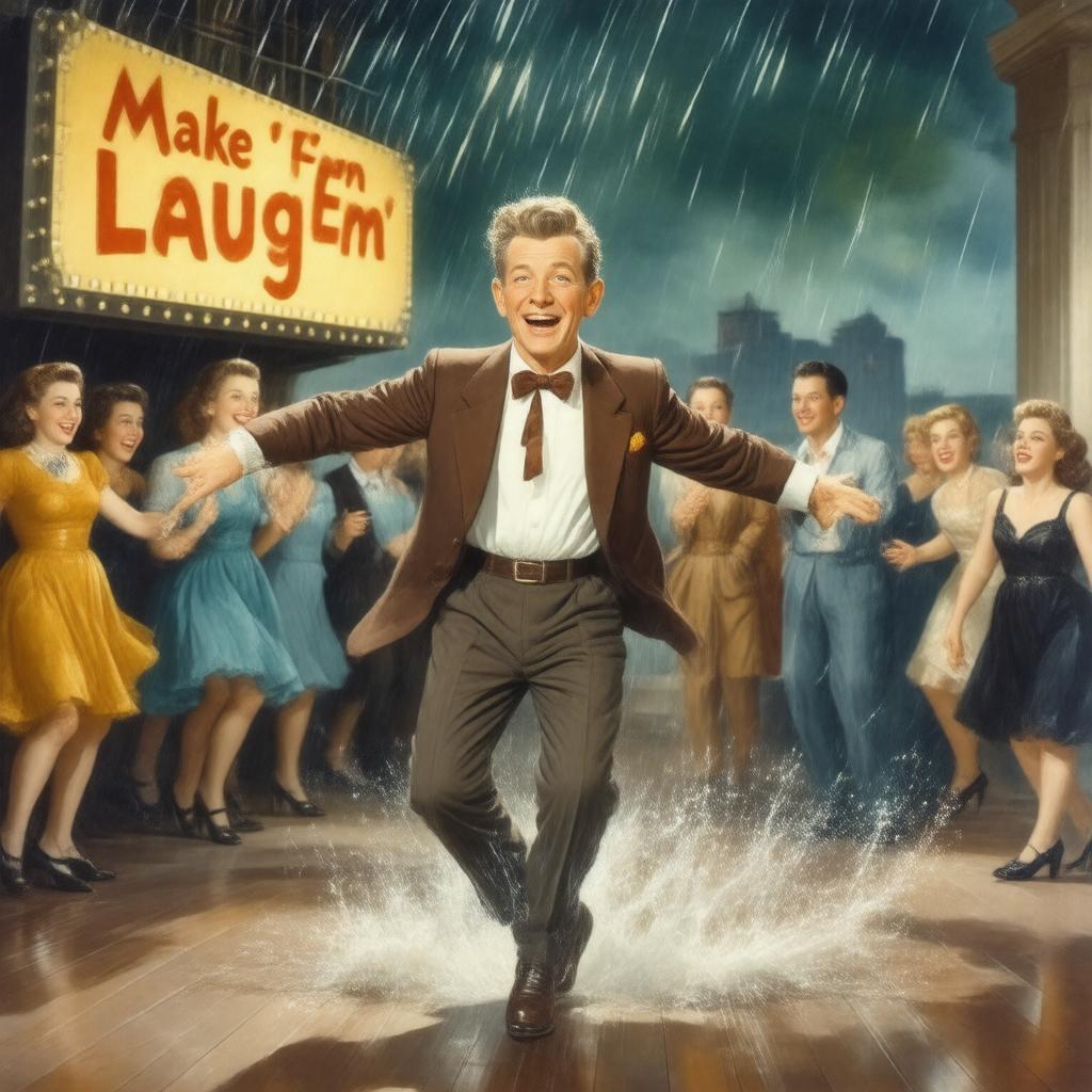 AI-created image of Make 'Em Laugh