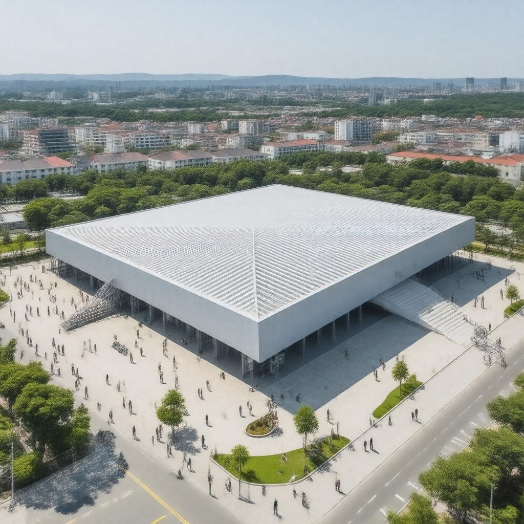 AI-created image of Makuhari Messe, Chiba