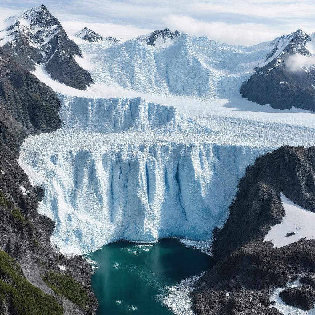 AI-created image of Malaspina Glacier