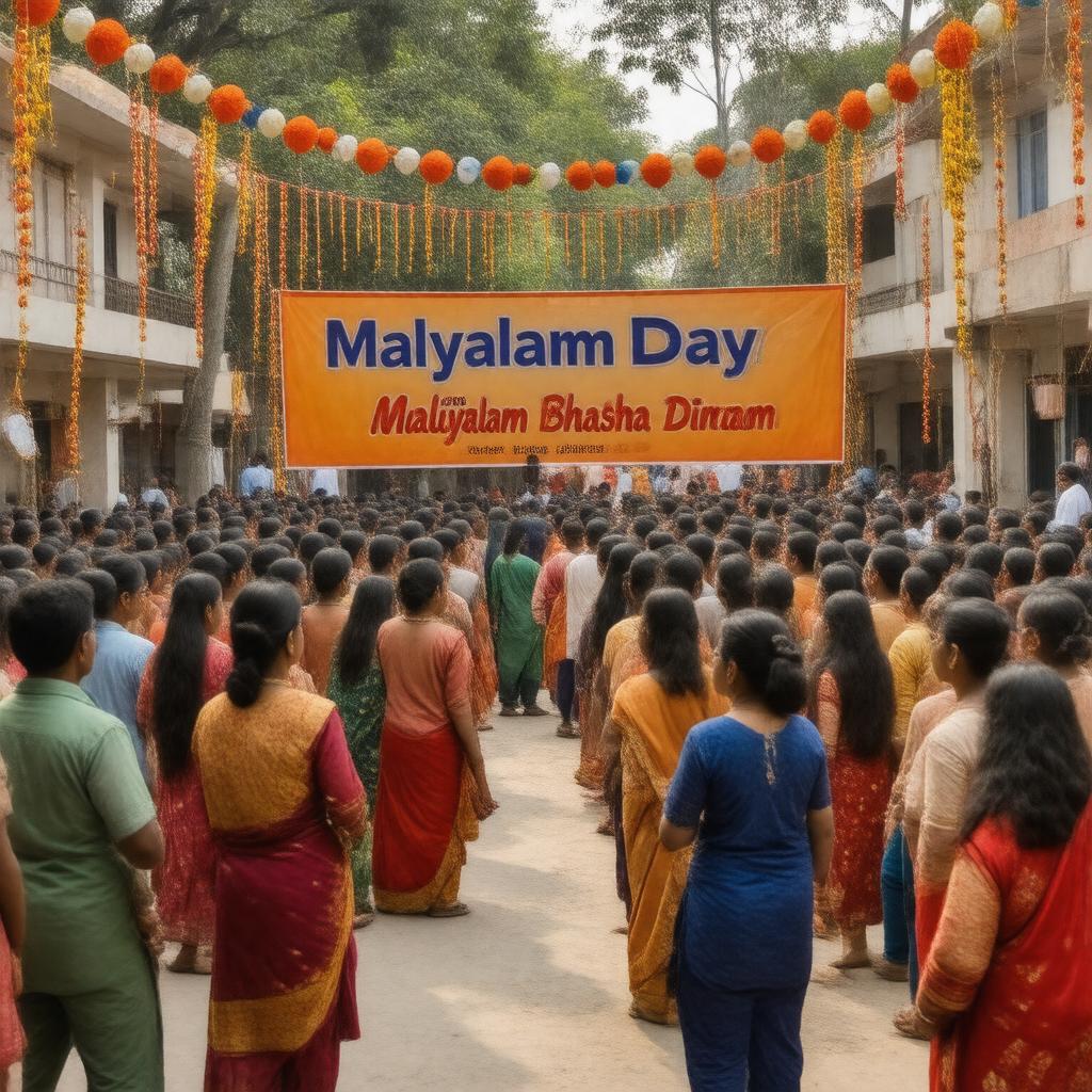 AI-created image of Malayalam Day